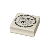 Betaald Met Dank. Auto Reparaties en Service Rubberstempel (Stempel)