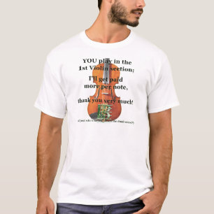 Betaald per opmerking t-shirt