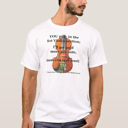 Betaald per opmerking t-shirt (Voorkant)