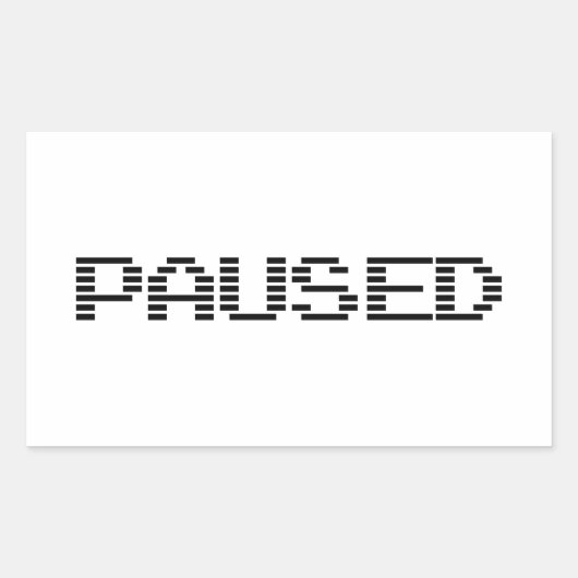 BETAALD RECHTHOEKIGE STICKER (Voorkant)