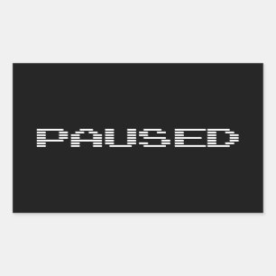 BETAALD RECHTHOEKIGE STICKER