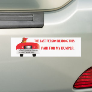Betaald voor mijn bumper bumpersticker