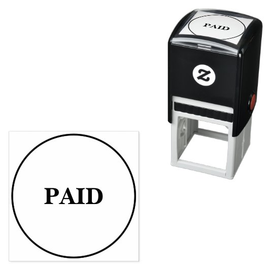 Betaald Zakelijke Tekst Custom Zelfinkende Stempel (In situ)
