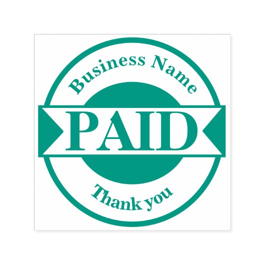 BETAALD Zelfinkt Rubber Stamp Zelfinktende Stempel (Design)