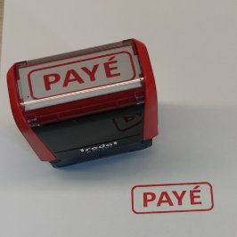 BETAALD ZELFINKTENDE STEMPEL