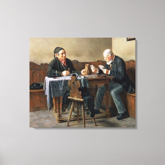 Betaaldag, 1887 canvas afdruk (Voorkant)