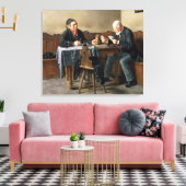 Betaaldag, 1887 canvas afdruk (Insitu (Woonkamer))