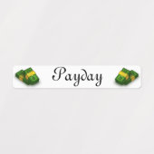 Betaaldag, autobetaling, hypotheek verschuldigd, d labels (Design 1)