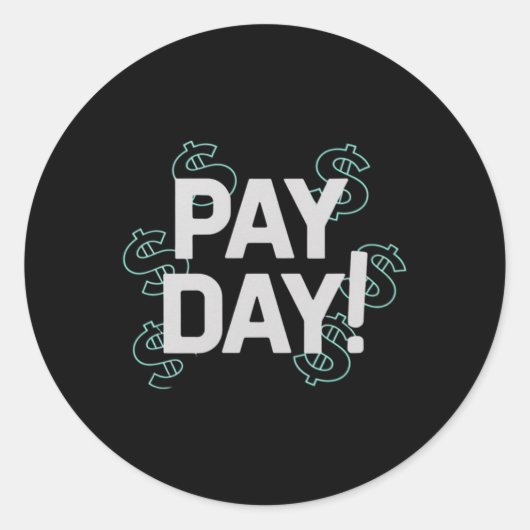 Betaaldag! Sticker (Voorkant)