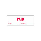 Betaaldatum Bedrag Zakelijke tekst Sjabloon Zelfinktende Stempel (Design)