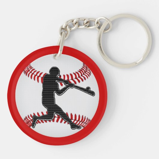 Betaalde cadeaus van het goedkope honkbalteam sleutelhanger (Achterkant)