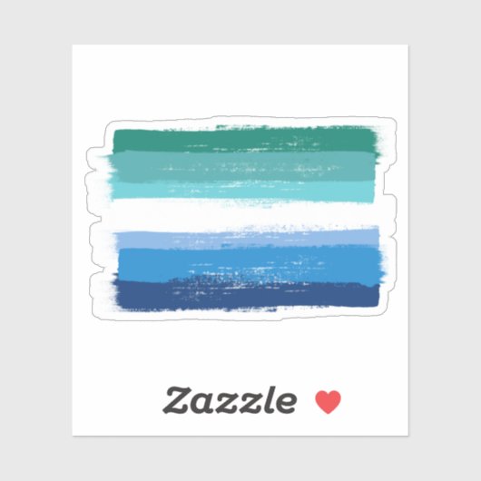 BETAALDE GAY MALE PRIDE - Azure Sticker (Vel)