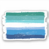BETAALDE GAY MALE PRIDE - Azure Sticker (Voorkant)