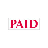 BETAALDE Kantoor Eenvoudige ingelijste Zelfinkt St Zelfinktende Stempel (Design)