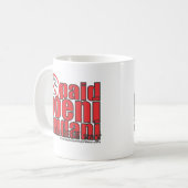 Betaalde poeni amdani! koffiemok (Voorkant links)