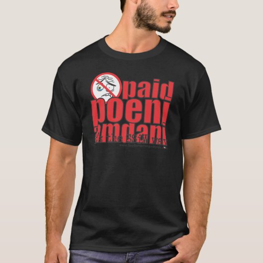 Betaalde poeni amdani! t-shirt (Voorkant)