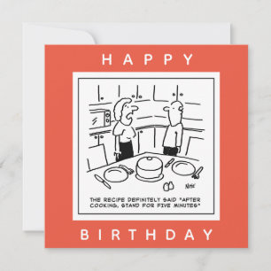 Betaalde standaard na het koken van de Cartoon ont Kaart