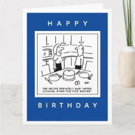 Betaalde standaard na het koken van de Cartoon ont Kaart