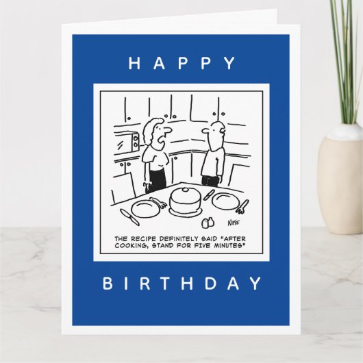 Betaalde standaard na het koken van de Cartoon ont Kaart (Voorkant)