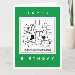 Betaalde standaard na het koken van de Cartoon ont Kaart