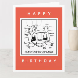 Betaalde standaard na het koken van de Cartoon ont Kaart