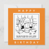 Betaalde standaard na het koken van de Cartoon ont Kaart (Voorkant)