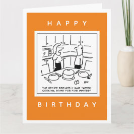 Betaalde standaard na het koken van de Cartoon ont Kaart