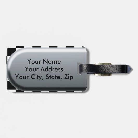 Betaalde vlag bagagelabel (Achterkant horizontaal)