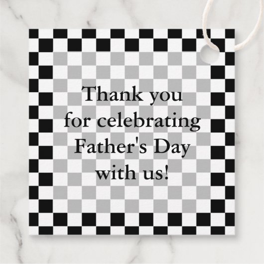 Betaalde vlag bedankjes labels (Achterkant)