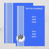 Betaalde vlag; blauw kaart (Voorkant / Achterkant)