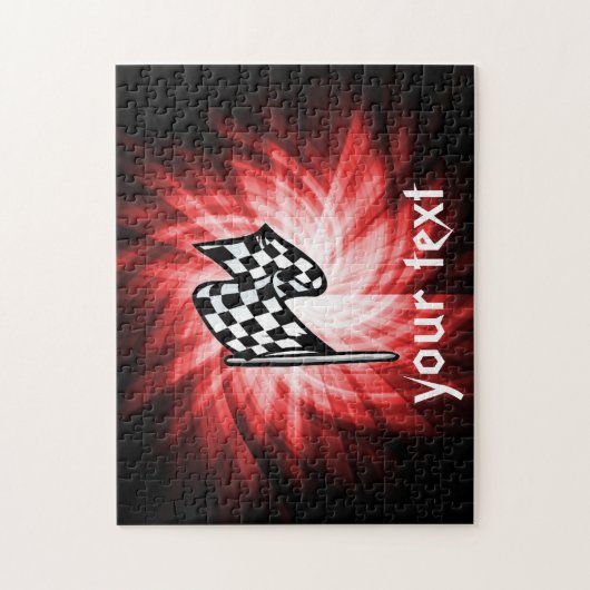 Betaalde vlag; rood legpuzzel (Verticaal)