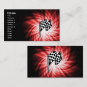 Betaalde vlag; rood visitekaartje (Voorkant / Achterkant)