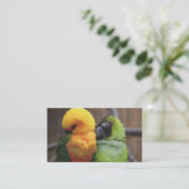 Betaalde vogels visitekaartje (Staand voorkant)