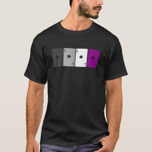 Betaalkaarten Ace Funny Asexuality Pride Flag LGBT T-shirt