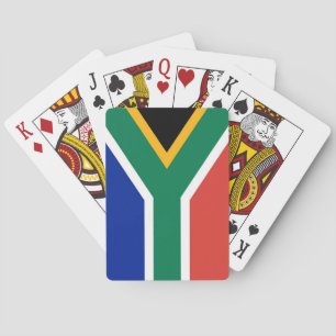 Betaalkaarten met vlag van Zuid-Afrika Pokerkaarten