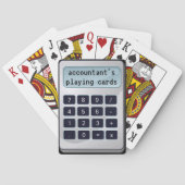Betaalkaarten van de accountant pokerkaarten (Achterkant)