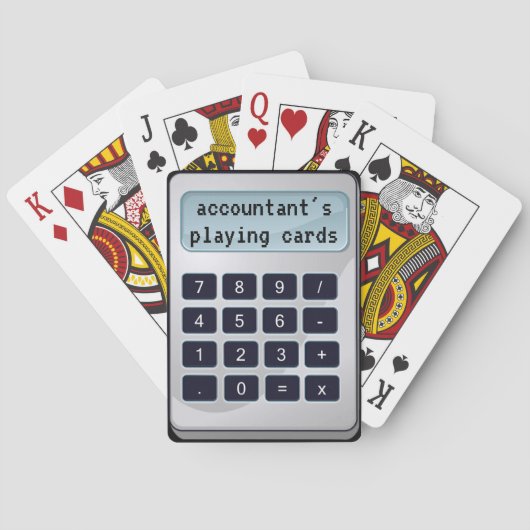 Betaalkaarten van de accountant pokerkaarten (Achterkant)