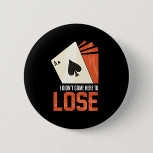 Betaalkaarten voor spelers met verloren kansspelen ronde button 5,7 cm