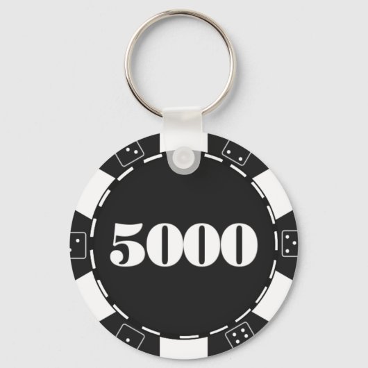 Betaalliefhebbers van casino-chips sleutelhanger (Voorkant)