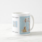 Betaaltijd - Vogel die op Cat valt! Koffiemok (Voorkant rechts)