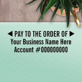 Betalen op bestelling van Basic Business Deposit 2 Zelfinktende Stempel