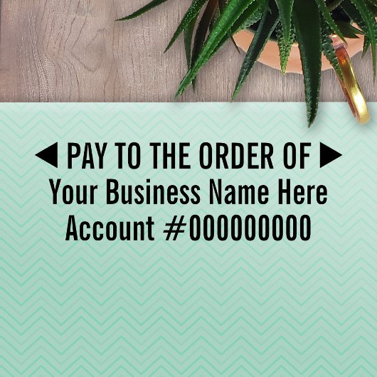 Betalen op bestelling van Basic Business Deposit 2 Zelfinktende Stempel