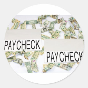 Betalen Ronde Sticker