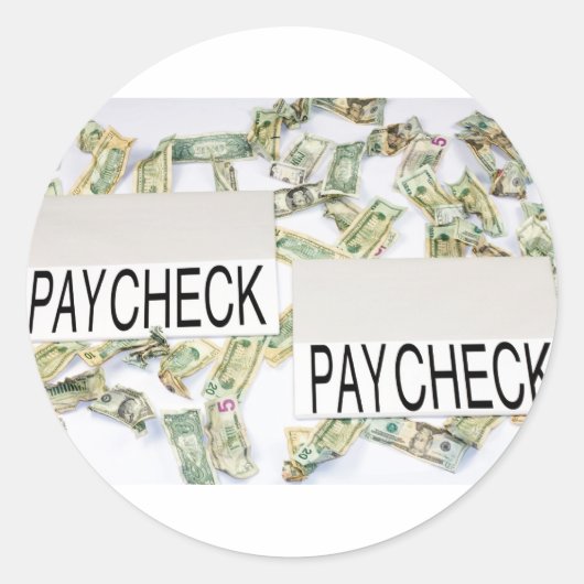 Betalen Ronde Sticker (Voorkant)