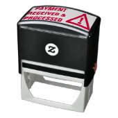 "BETALING ONTVANGEN EN VERWERKT" en waarschuwingsp Zelfinktende Stempel (Product)