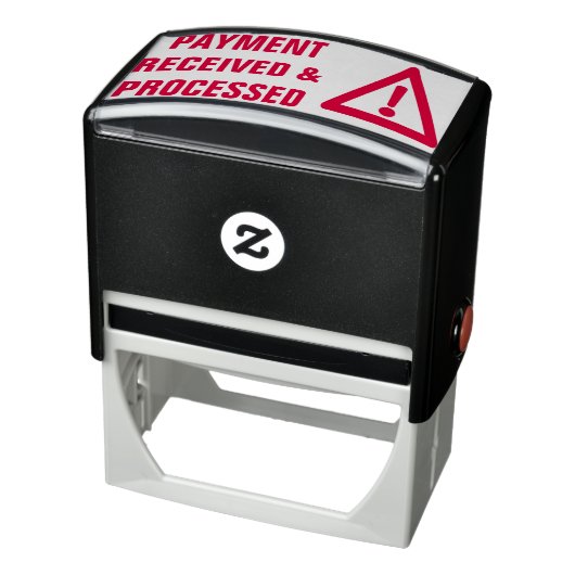 "BETALING ONTVANGEN EN VERWERKT" en waarschuwingsp Zelfinktende Stempel (Product)