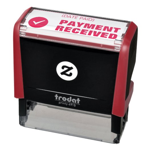 "BETALING ONTVANGEN" Rubberstempel Zelfinktende Stempel (Product)
