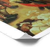 Betaling van de Draaibanken (olie op canvas) Poster (Hoek)