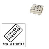 Betaling vereist/speciale levering rubberstempel (Gestempeld)