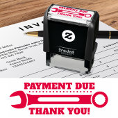 Betaling verschuldigd. Bedankt! WRENCH Zelfinkend Zelfinktende Stempel